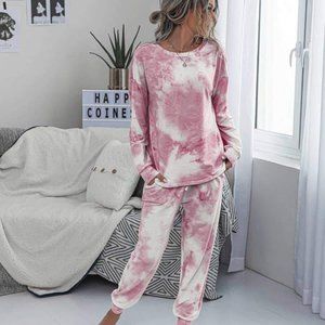 Pink Tie Dye Lounge Set